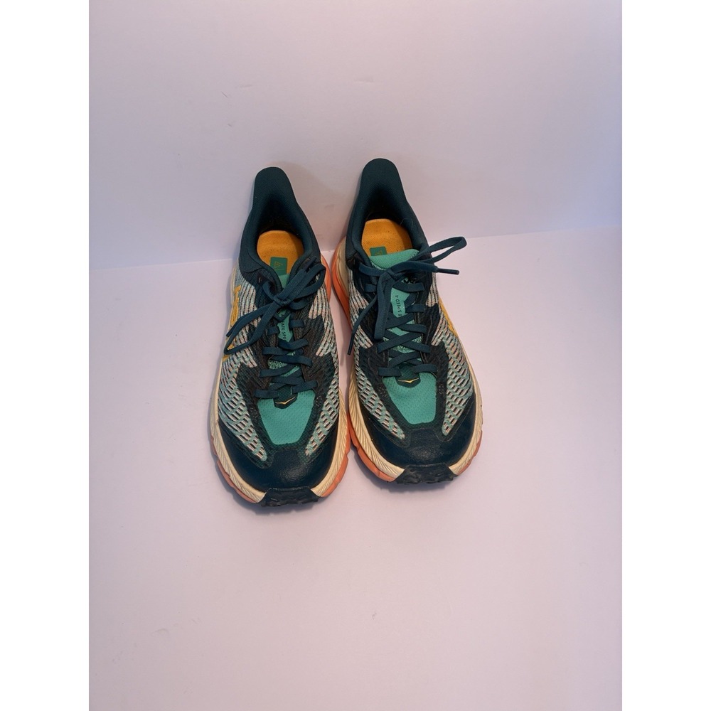 Hoka Mafate Speed 4 Trail Running Shoes‎ Vibram MegaGrip Teal Orange W 8.5 - Picture 4 of 8